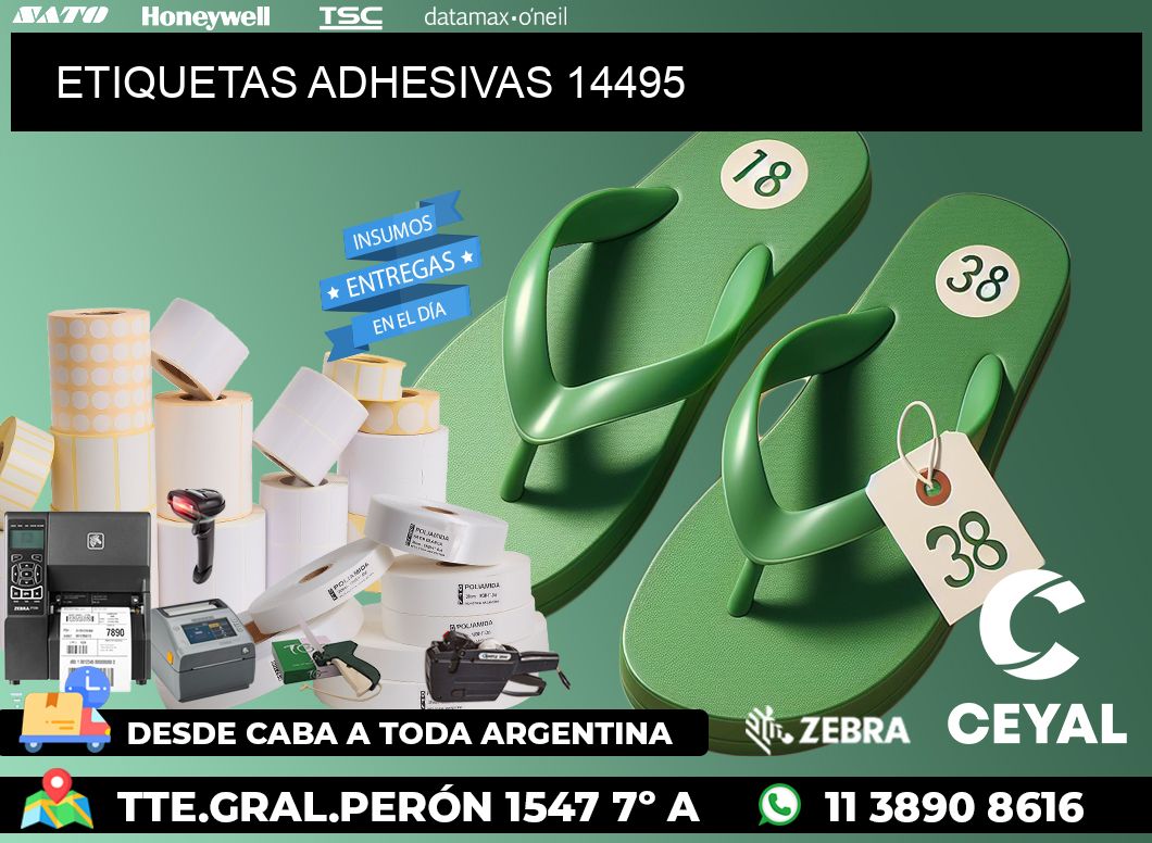 ETIQUETAS ADHESIVAS 14495