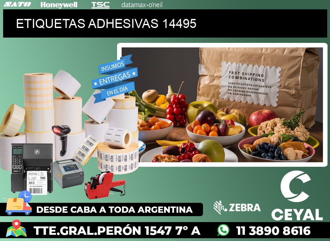 ETIQUETAS ADHESIVAS 14495