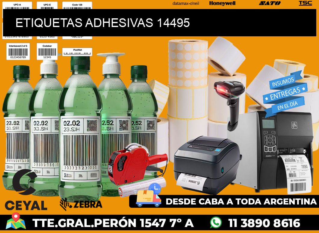 ETIQUETAS ADHESIVAS 14495