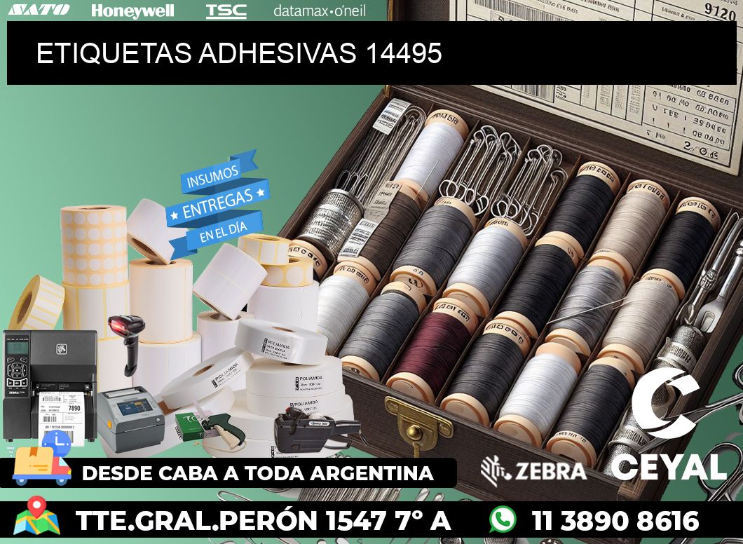 ETIQUETAS ADHESIVAS 14495