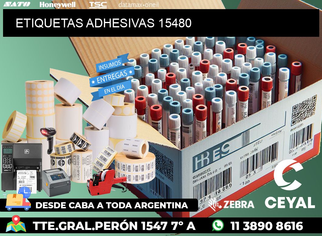 ETIQUETAS ADHESIVAS 15480