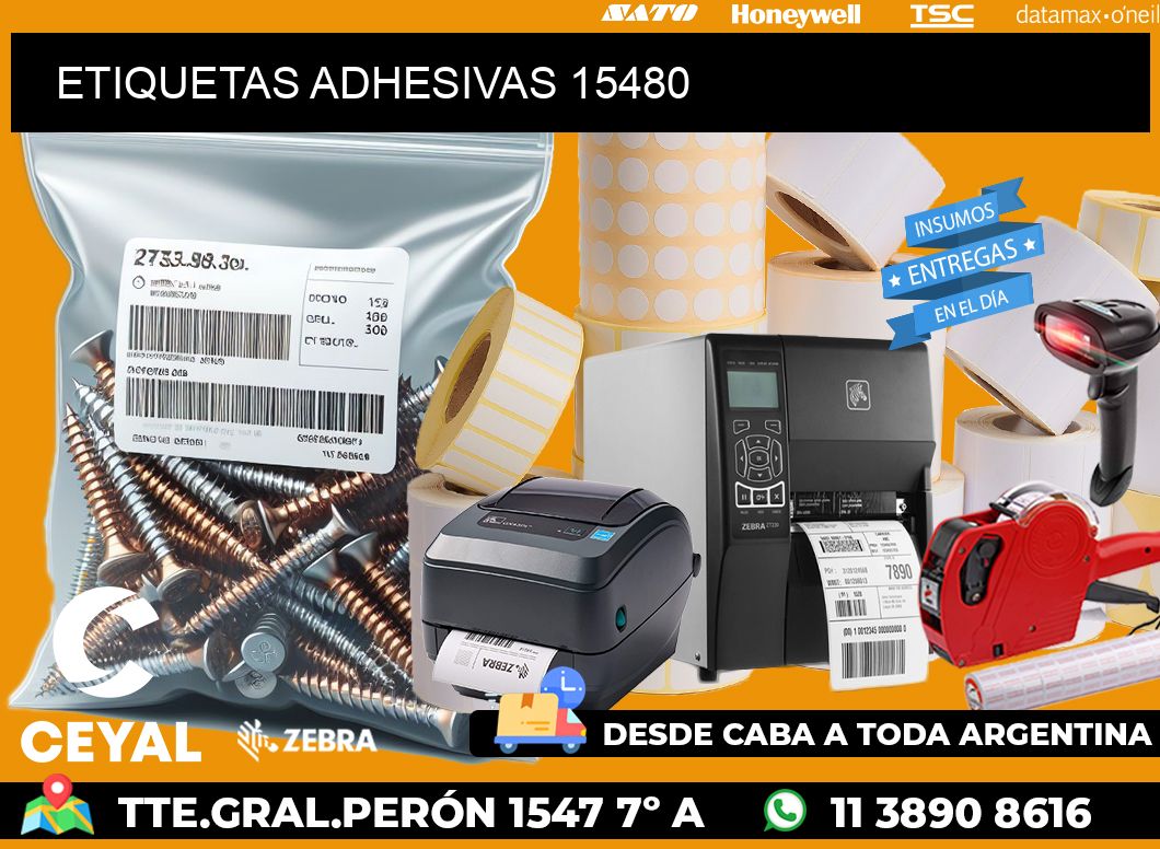 ETIQUETAS ADHESIVAS 15480