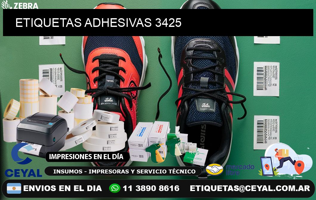 ETIQUETAS ADHESIVAS 3425
