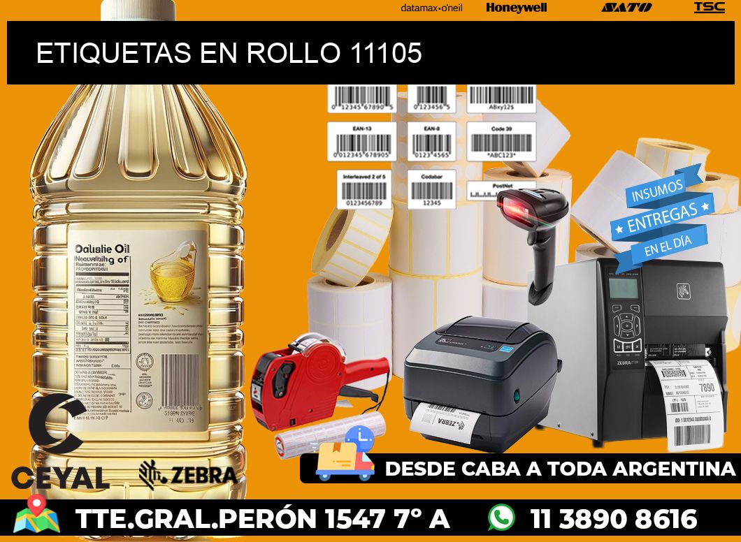 ETIQUETAS EN ROLLO 11105