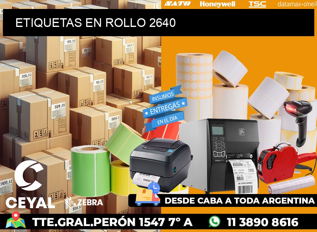 ETIQUETAS EN ROLLO 2640