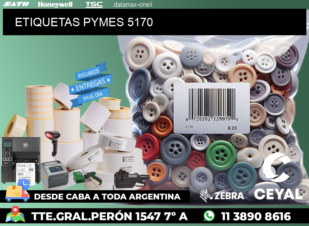 ETIQUETAS PYMES 5170