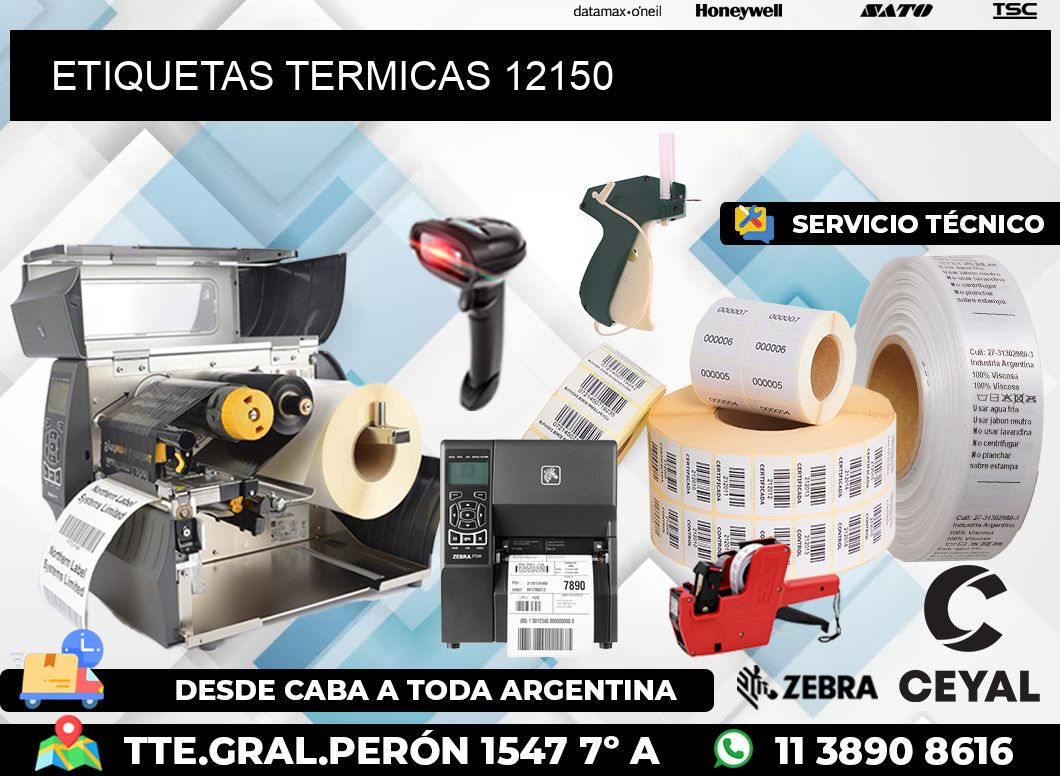 ETIQUETAS TERMICAS 12150
