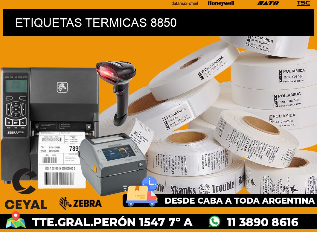 ETIQUETAS TERMICAS 8850