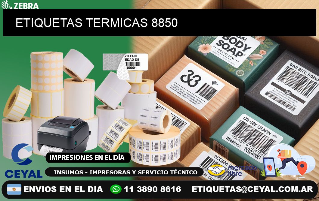 ETIQUETAS TERMICAS 8850