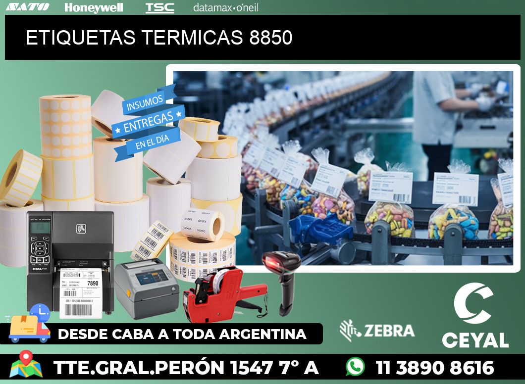 ETIQUETAS TERMICAS 8850