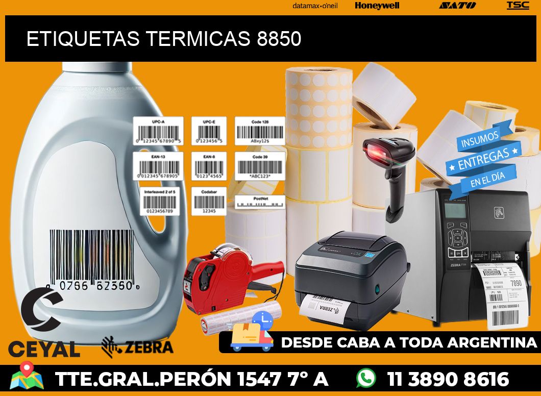 ETIQUETAS TERMICAS 8850