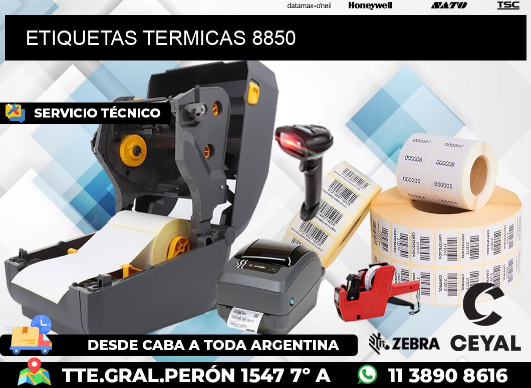 ETIQUETAS TERMICAS 8850