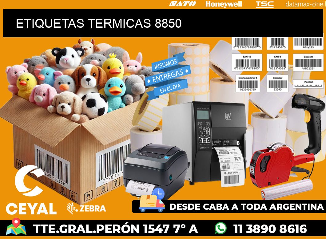 ETIQUETAS TERMICAS 8850