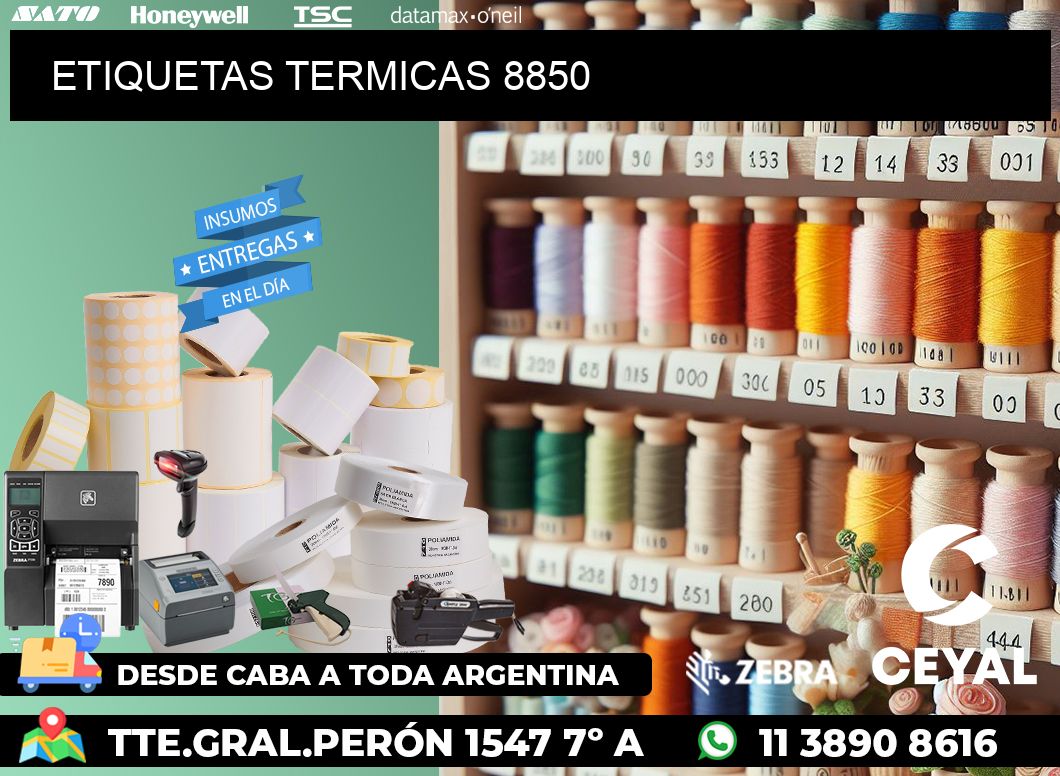 ETIQUETAS TERMICAS 8850