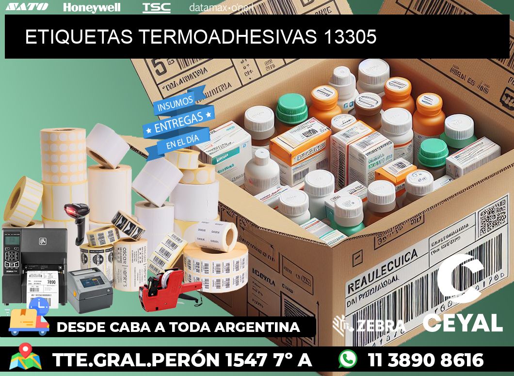ETIQUETAS TERMOADHESIVAS 13305