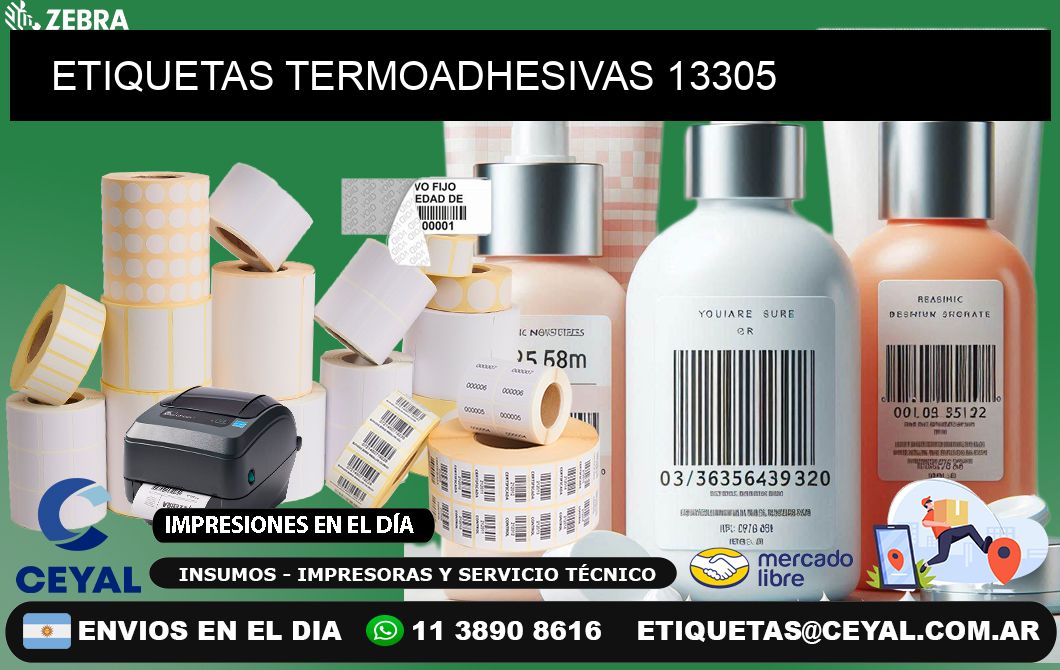 ETIQUETAS TERMOADHESIVAS 13305