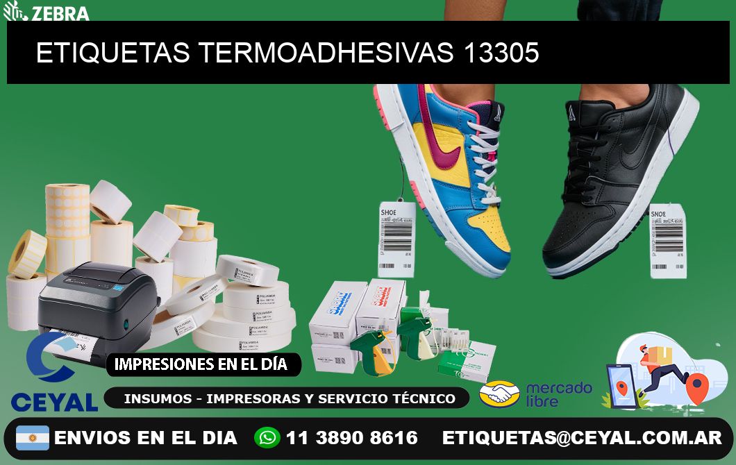 ETIQUETAS TERMOADHESIVAS 13305