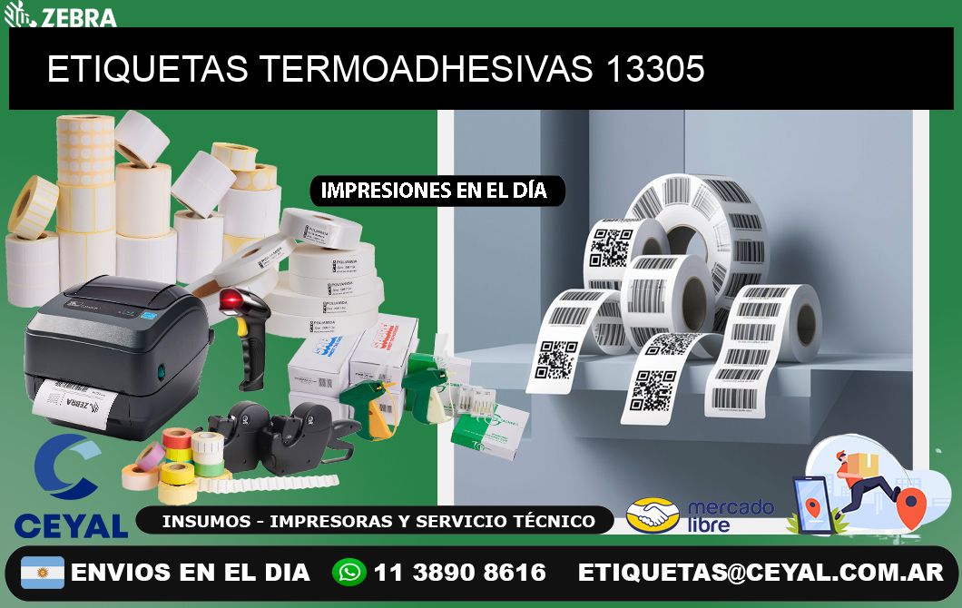 ETIQUETAS TERMOADHESIVAS 13305