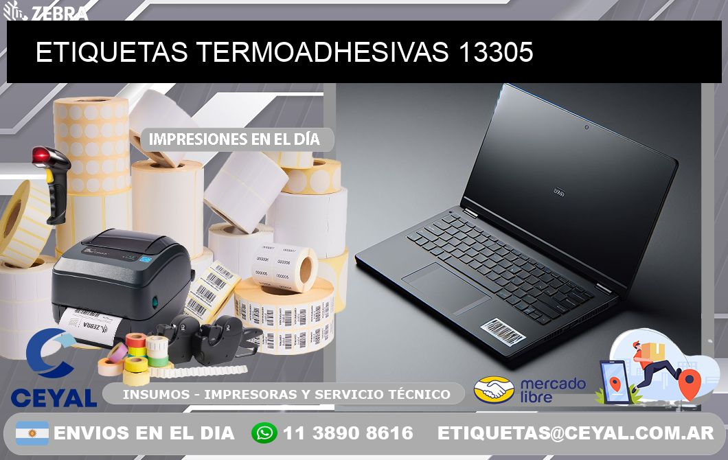 ETIQUETAS TERMOADHESIVAS 13305