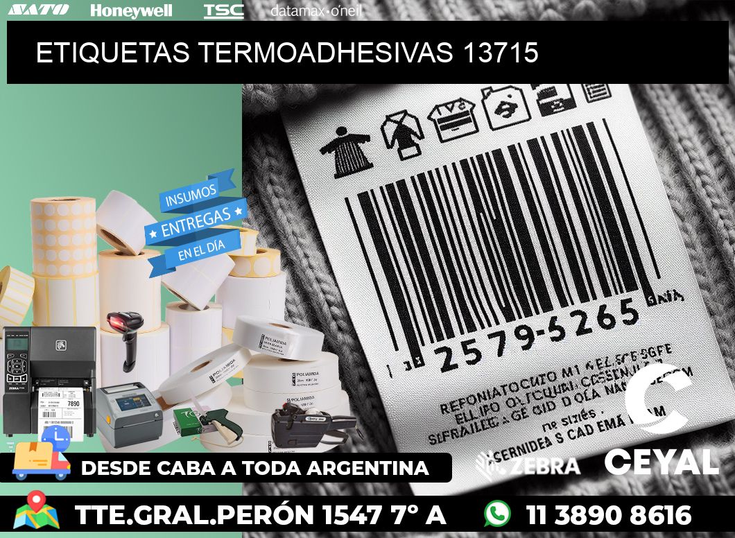 ETIQUETAS TERMOADHESIVAS 13715