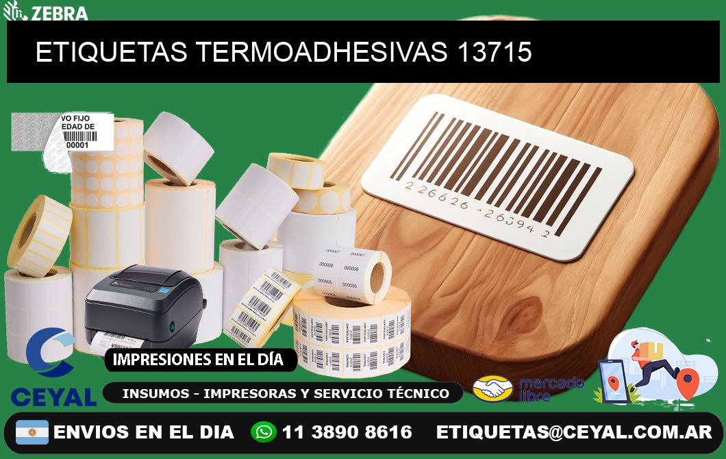 ETIQUETAS TERMOADHESIVAS 13715