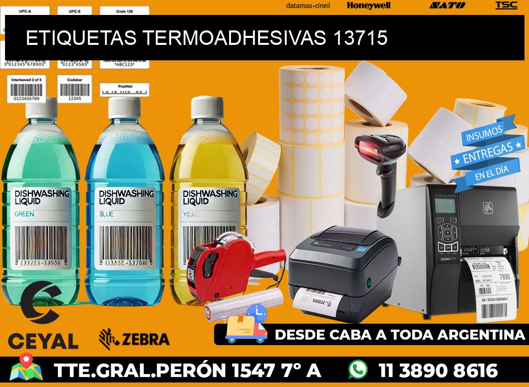 ETIQUETAS TERMOADHESIVAS 13715