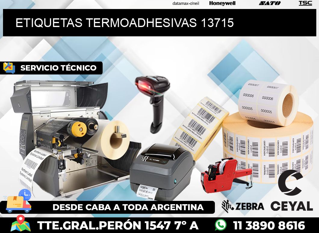 ETIQUETAS TERMOADHESIVAS 13715