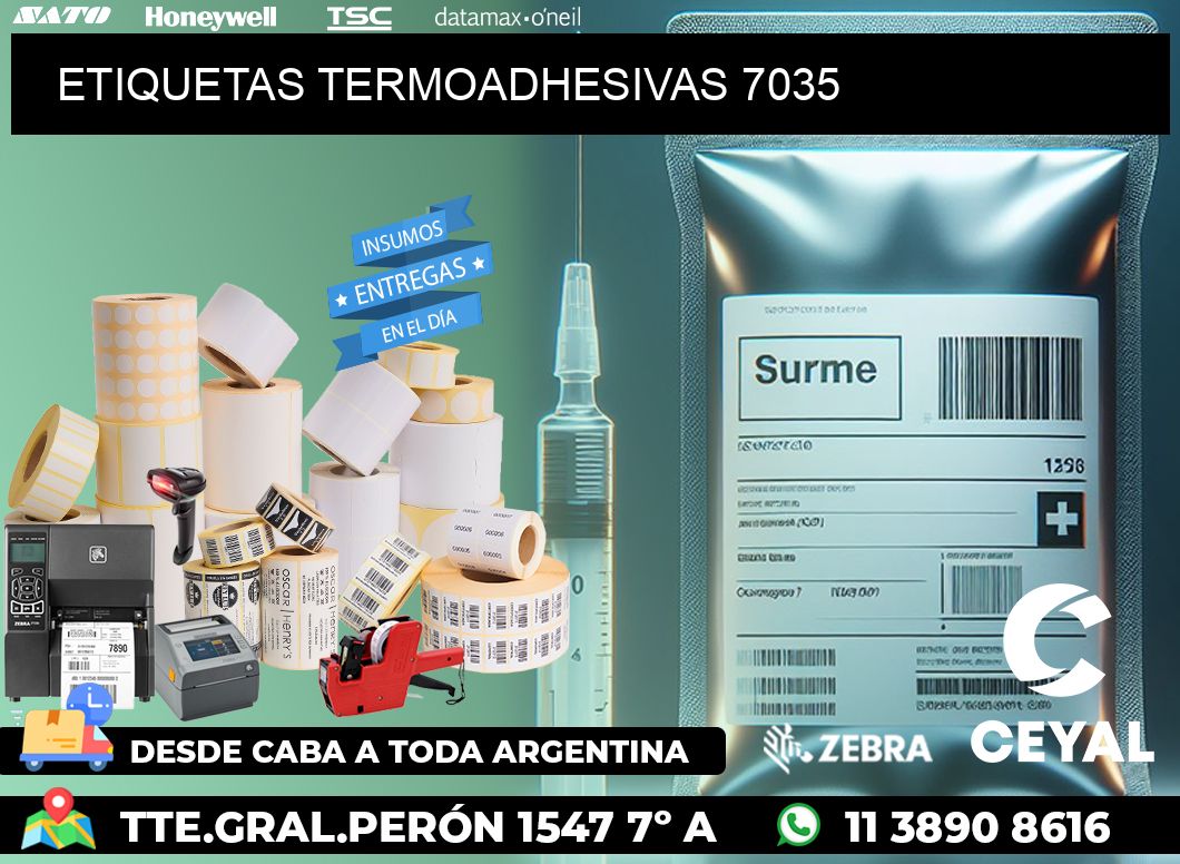 ETIQUETAS TERMOADHESIVAS 7035