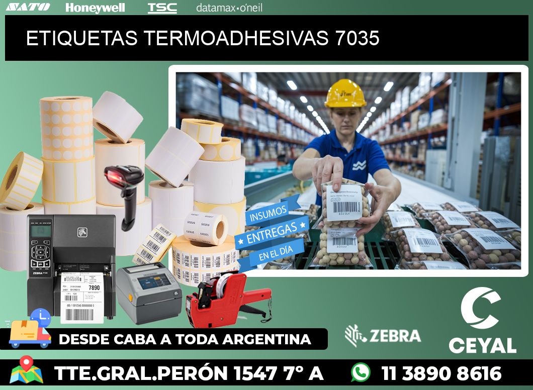 ETIQUETAS TERMOADHESIVAS 7035