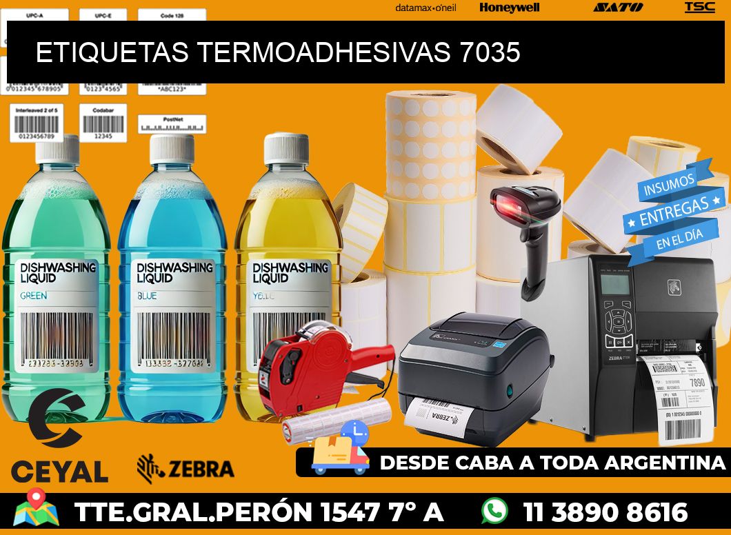 ETIQUETAS TERMOADHESIVAS 7035