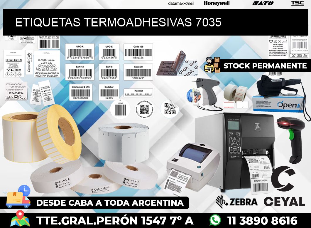 ETIQUETAS TERMOADHESIVAS 7035