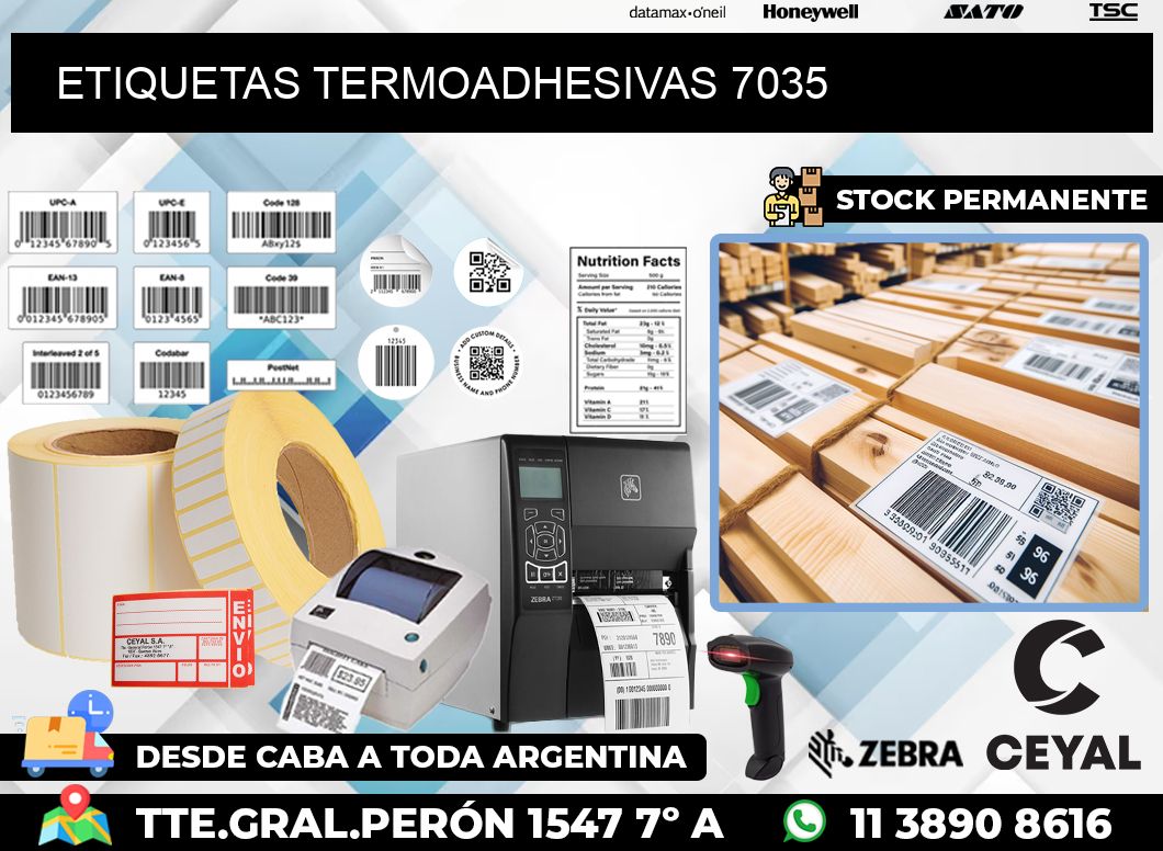 ETIQUETAS TERMOADHESIVAS 7035