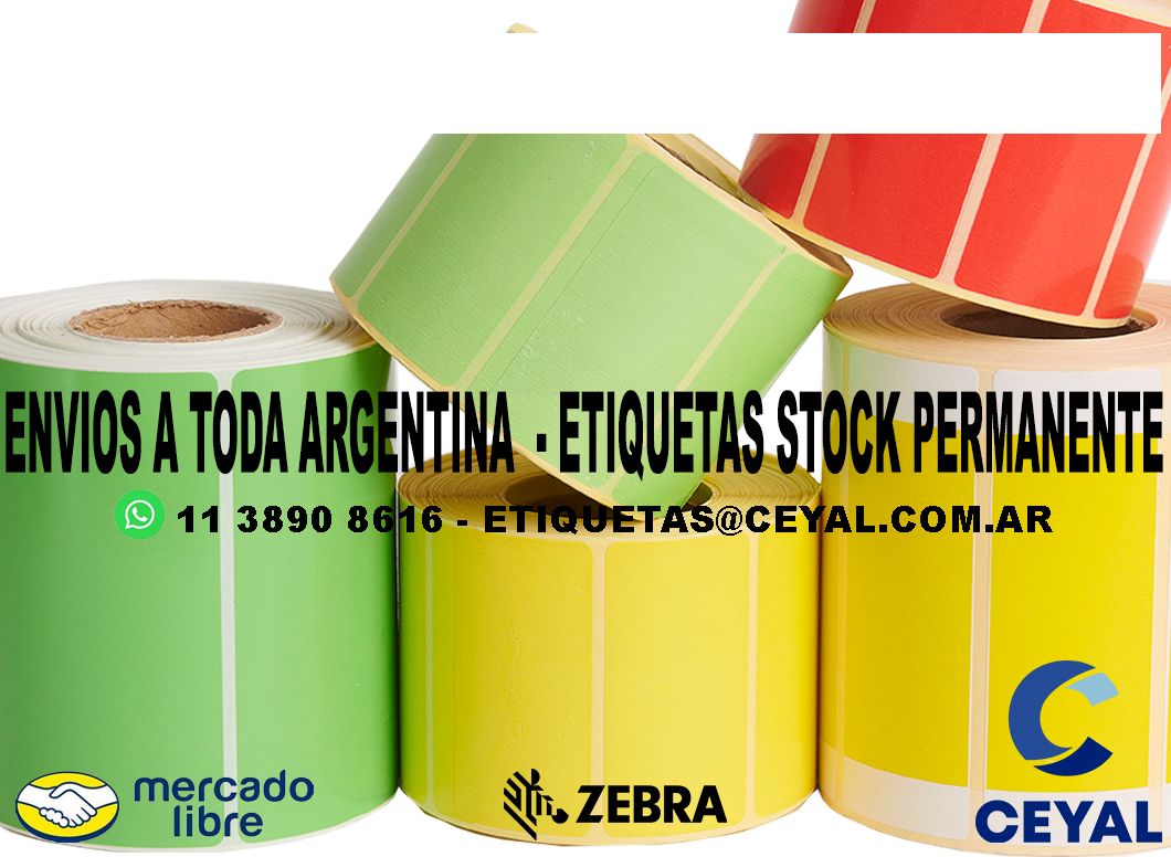 ETIQUETAS TROQUELADAS 40 x 65