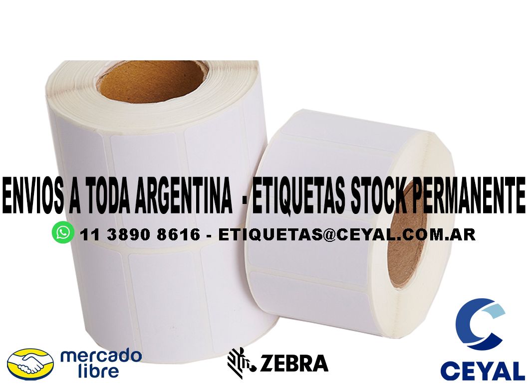 ETIQUETAS TROQUELADAS 77 x 100