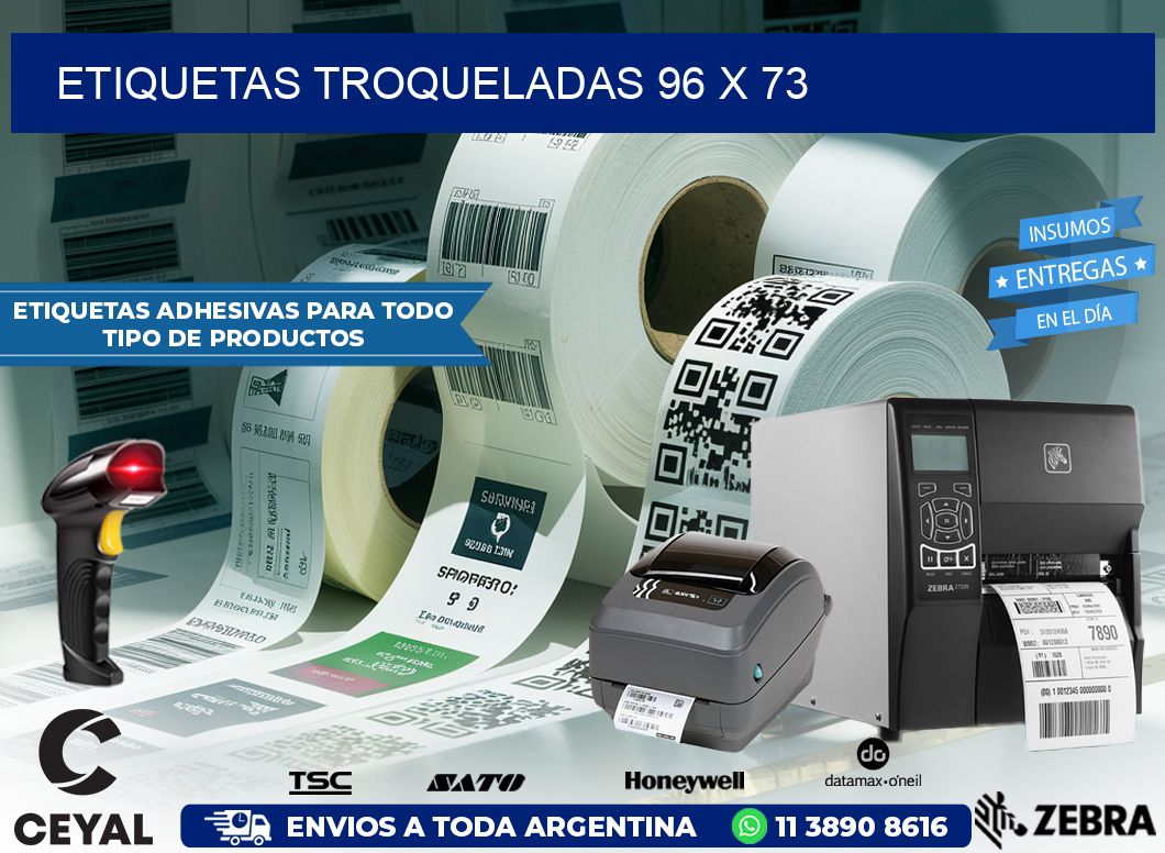 ETIQUETAS TROQUELADAS 96 x 73