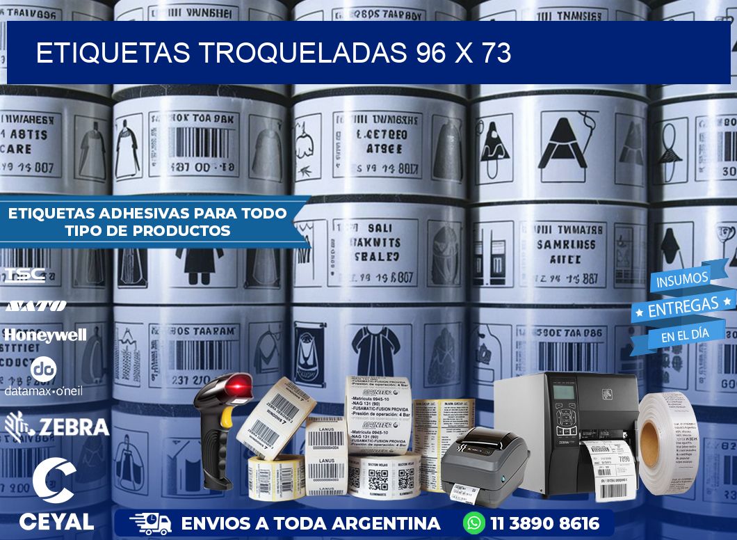 ETIQUETAS TROQUELADAS 96 x 73
