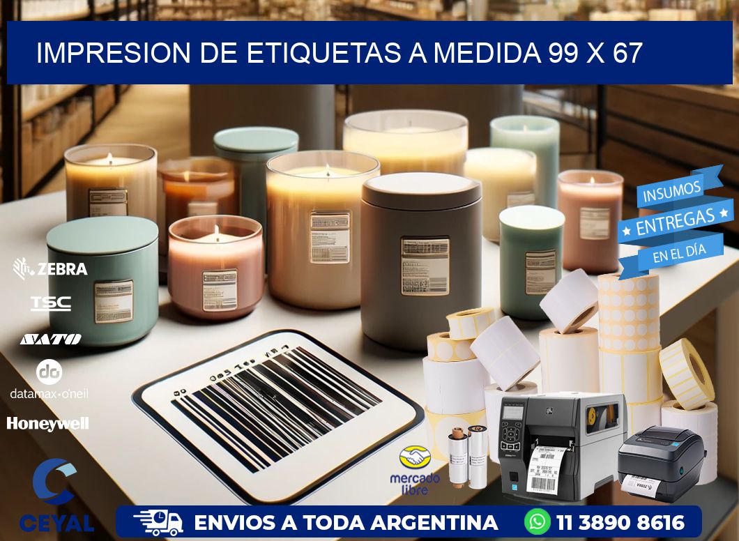 IMPRESION DE ETIQUETAS A MEDIDA 99 x 67