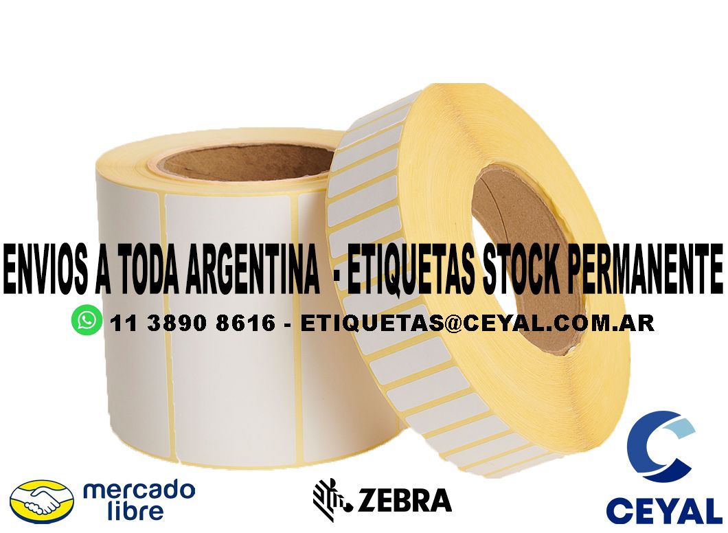 IMPRESION DE ETIQUETAS EN ROLLO 75 x 52