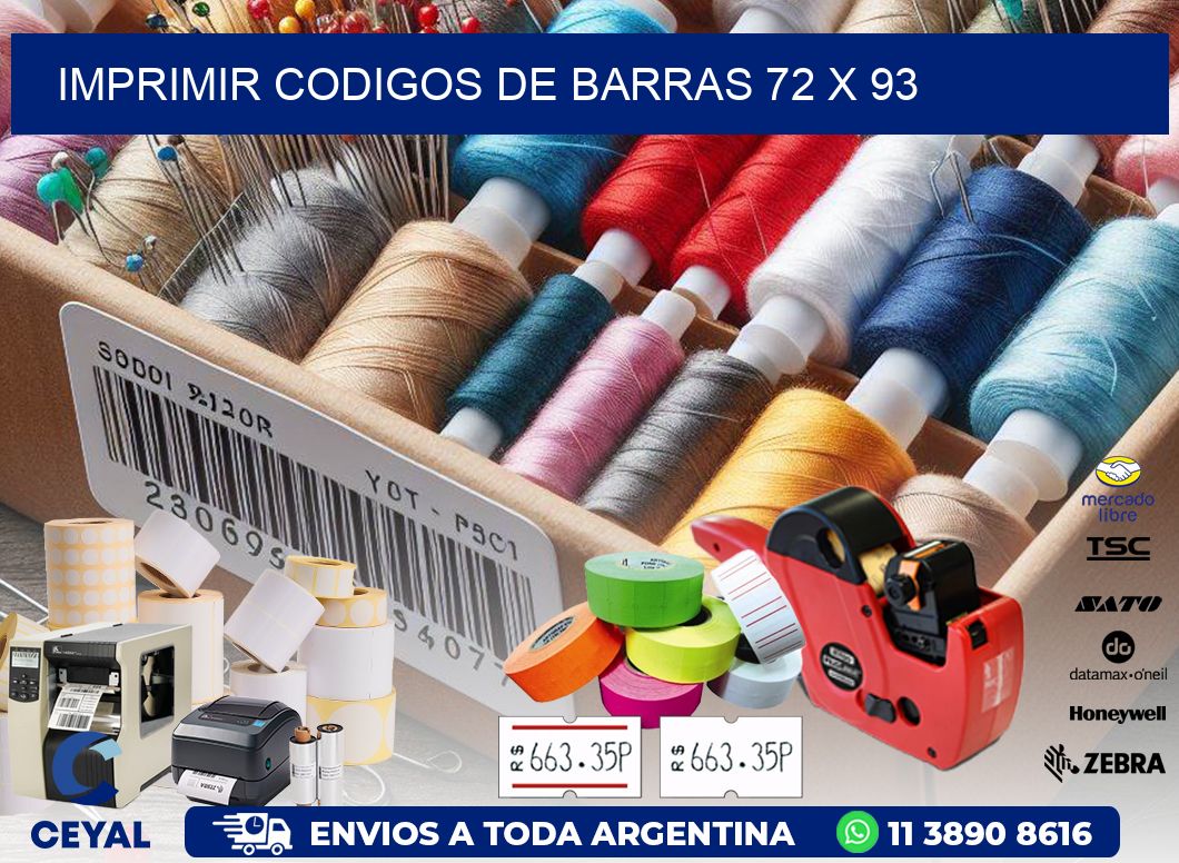 IMPRIMIR CODIGOS DE BARRAS 72 x 93