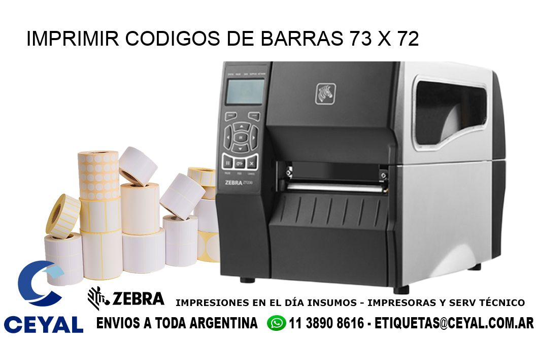 IMPRIMIR CODIGOS DE BARRAS 73 x 72
