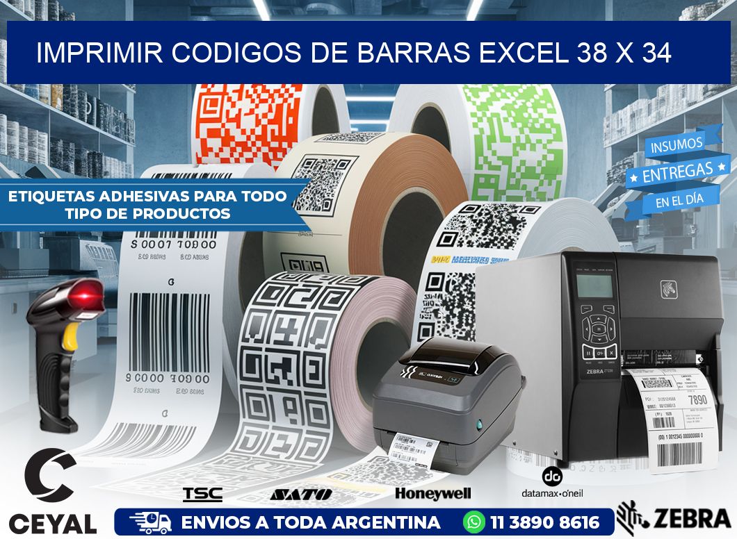 IMPRIMIR CODIGOS DE BARRAS EXCEL 38 x 34