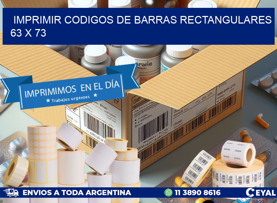 IMPRIMIR CODIGOS DE BARRAS RECTANGULARES 63 x 73