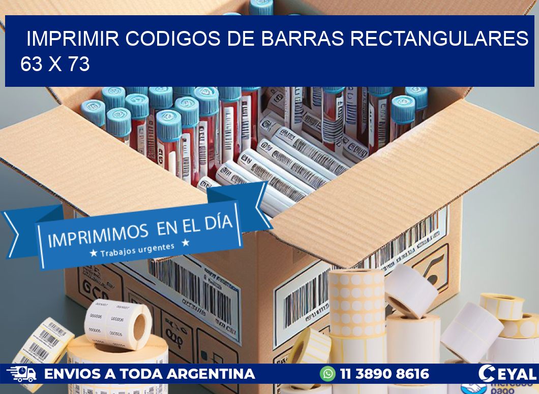 IMPRIMIR CODIGOS DE BARRAS RECTANGULARES 63 x 73