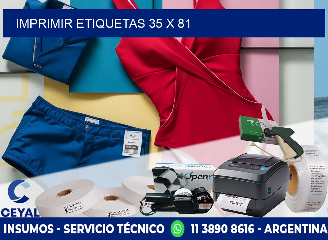 IMPRIMIR ETIQUETAS 35 x 81