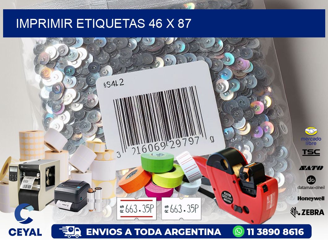 IMPRIMIR ETIQUETAS 46 x 87