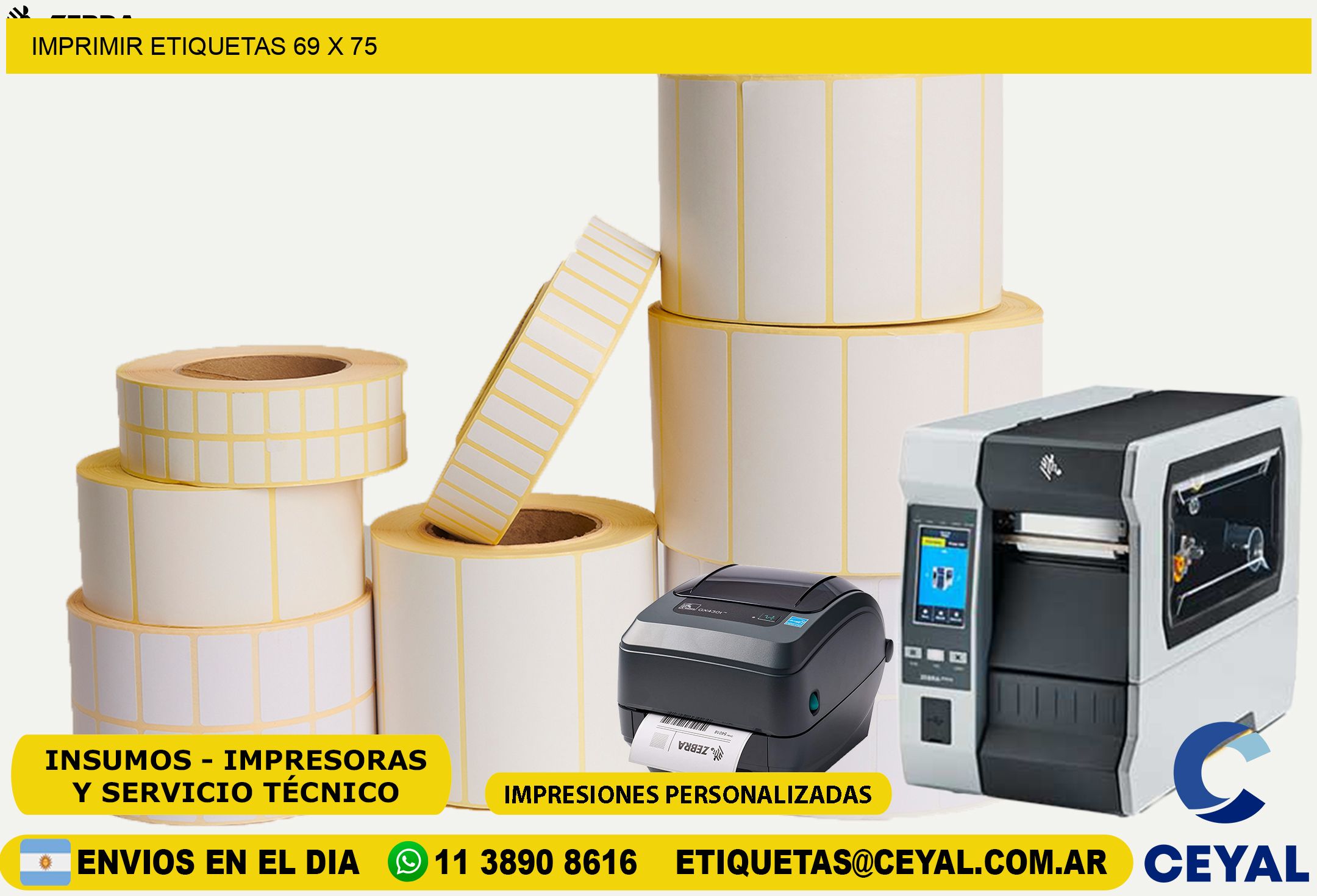IMPRIMIR ETIQUETAS 69 x 75