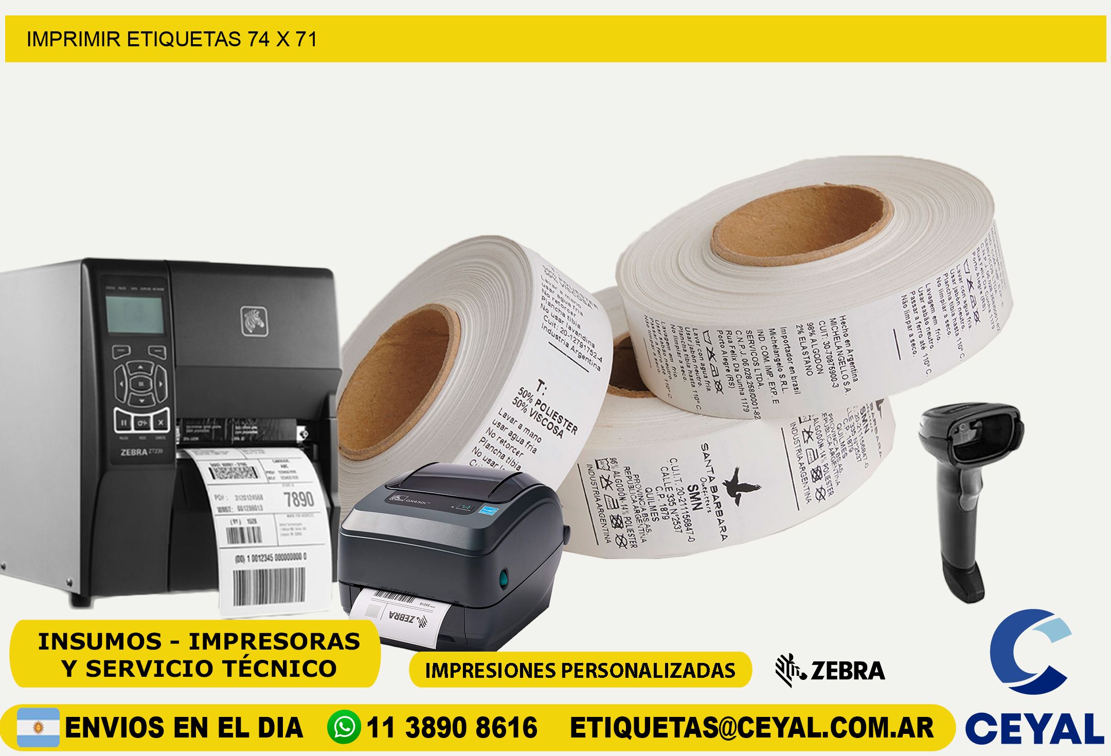 IMPRIMIR ETIQUETAS 74 x 71