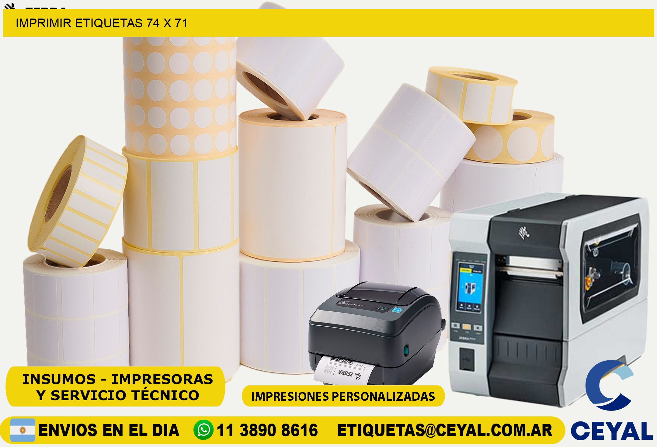 IMPRIMIR ETIQUETAS 74 x 71