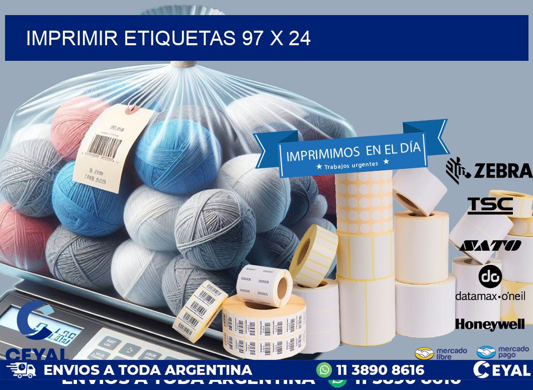 IMPRIMIR ETIQUETAS 97 x 24