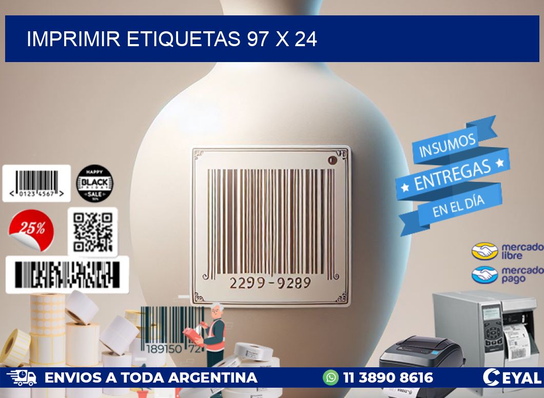 IMPRIMIR ETIQUETAS 97 x 24